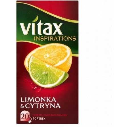 Herbata VITAX INSPIRATIONS (20 torebek*2g) Limonka & Cytryna zawieszka Herbata VITAX INSPIRATIONS (20 torebek*2g) Limonka & Cytryna zawieszka