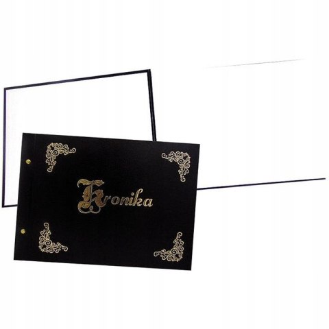 Kronika A3 415x297mm pozioma złocona czarna 1829-319-019 WARTA Kronika A3 415x297mm pozioma złocona czarna 1829-319-019 WARTA