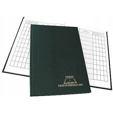 Ksiega korespondencyjna A4 96k zielona 229-008 WARTA Ksiega korespondencyjna A4 96k zielona 229-008 WARTA