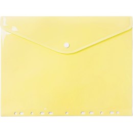 Teczka kopertowa A4 wpinana do segregatora PP pastelowy żółty TKZP-A4-03 BIURFOL