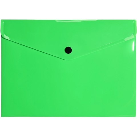 Teczka kopertowa na dokumenty A5 na zatrzask PP neonowy zielony TK-NEON-A5-03 BIURFOL Teczka kopertowa na dokumenty A5 na zatrzask PP neonowy zielony TK-NEON-A5-03 BIURFOL