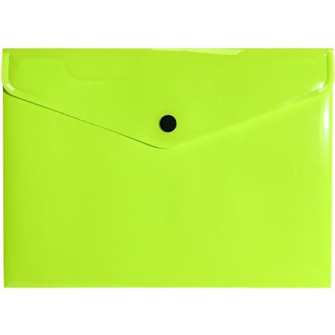 Teczka kopertowa na dokumenty A5 na zatrzask PP neonowy żółty TK-NEON-A5-02 BIURFOL Teczka kopertowa na dokumenty A5 na zatrzask PP neonowy żółty TK-NEON-A5-02 BIURFOL