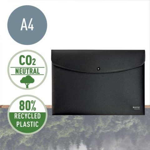 Teczka kopertowa Recycle A4 PP, czarna 46780095 Teczka kopertowa Recycle A4 PP, czarna 46780095