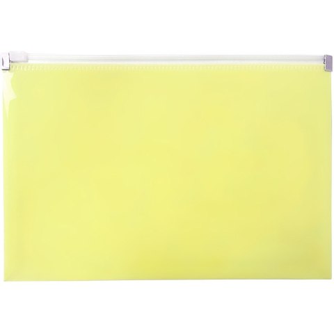 Teczka na dokumenty A5 na suwak PP pastelowy żółty TSP-A5-03 BIURFOL Teczka na dokumenty A5 na suwak PP pastelowy żółty TSP-A5-03 BIURFOL