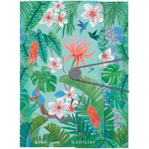 Teczka z gumką na dokumenty A4 PP LADYLIKE JUNGLE 50043996 HERLITZ