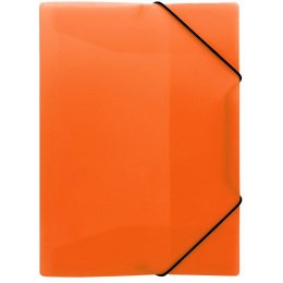 Teczka z gumką na dokumenty A4 PP neonowy pomarańczowy TG-NEON-A4-04 BIURFOL