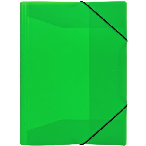 Teczka z gumką A4 PP neon zielony TG-NEON-A4-03 BIURFOL Teczka z gumką A4 PP neon zielony TG-NEON-A4-03 BIURFOL