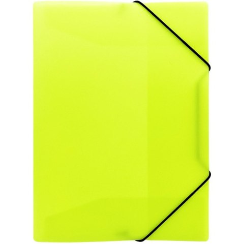 Teczka z gumką na dokumenty A4 PP neonowy żółty TG-NEON-A4-02 BIURFOL Teczka z gumką na dokumenty A4 PP neonowy żółty TG-NEON-A4-02 BIURFOL