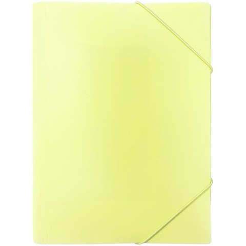 Teczka z gumką na dokumenty A4 PP pastelowy żółty TGP-A4-03 BIURFOL Teczka z gumką na dokumenty A4 PP pastelowy żółty TGP-A4-03 BIURFOL
