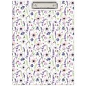 Teczka z klipem na dokumenty Clipboard A4 PVC wzór Kwiaty KHN-04-32 BIURFOL