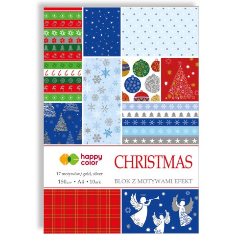 Blok A4 10k 150g 17 motywów z efektami CHRISTMAS HA 3815 2030-X HAPPY COLOR Blok A4 10k 150g 17 motywów z efektami CHRISTMAS HA 3815 2030-X HAPPY COLOR