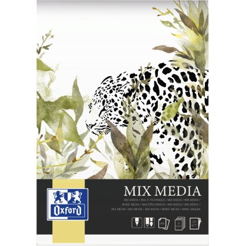 Blok malarski techniczny A4 MIX MEDIA 25 kartek 225g 400166123 OXFORD Blok malarski techniczny A4 MIX MEDIA 25 kartek 225g 400166123 OXFORD