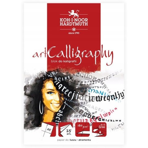 Blok do kaligrafii A5 25k 140g ARTCALLIG RAPHY BLO-KALIA5 KOH-I-NOOR Blok do kaligrafii A5 25k 140g ARTCALLIG RAPHY BLO-KALIA5 KOH-I-NOOR