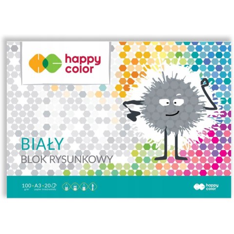 Blok rysunkowy A3 100g biały HA 3710 3 040-0 HAPPY COLOR Blok rysunkowy A3 100g biały HA 3710 3 040-0 HAPPY COLOR
