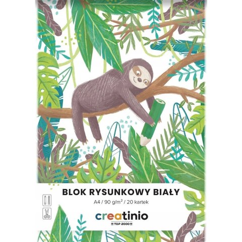Blok rysunkowy szkolny A4 biały 20 kartek 90g 400176663 TOP 2000 Blok rysunkowy szkolny A4 biały 20 kartek 90g 400176663 TOP 2000