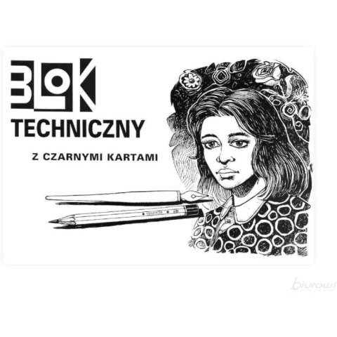 Blok techniczny A3 10k z czarnymi kartkami KRESKA Blok techniczny A3 10k z czarnymi kartkami KRESKA