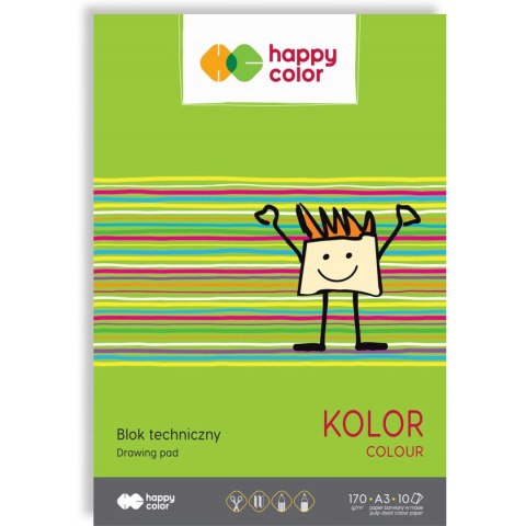 Blok techniczny A3 170g kolor 3550 3040-09 HAPPY COLOR Blok techniczny A3 170g kolor 3550 3040-09 HAPPY COLOR