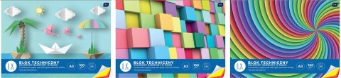 Blok techniczny kolorowy A3 10k INTERDRUK Blok techniczny kolorowy A3 10k INTERDRUK