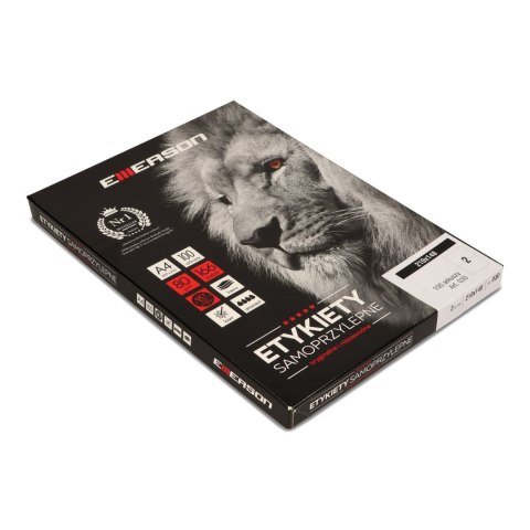 Etykiety A4 białe (100ark) 210x148mm nr.030 EMERSON eta4210x148 Etykiety A4 białe (100ark) 210x148mm nr.030 EMERSON eta4210x148