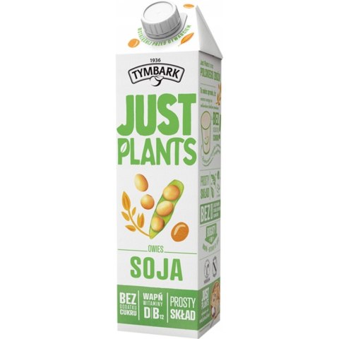 Napój TYMBARK Just Plants 1L owies soja Napój TYMBARK Just Plants 1L owies soja