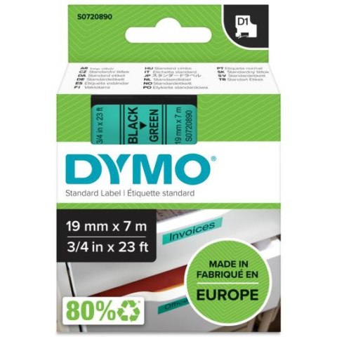 Taśma 19mm/7mm czarny /ziel 45809 DYMO S0720890 Taśma 19mm/7mm czarny /ziel 45809 DYMO S0720890