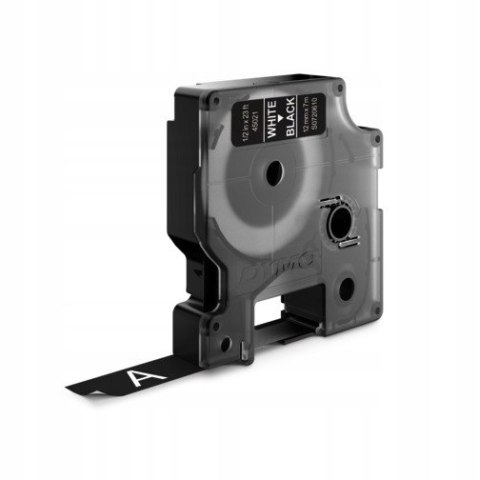 Taśma biały nadruk na czarnym 12mm x 7m DYMO S0720610 Taśma biały nadruk na czarnym 12mm x 7m DYMO S0720610