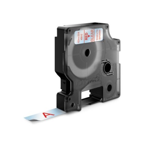 Taśma czerwony nadruk na przezroczystym 12mm x 7m DYMO S0720520 Taśma czerwony nadruk na przezroczystym 12mm x 7m DYMO S0720520