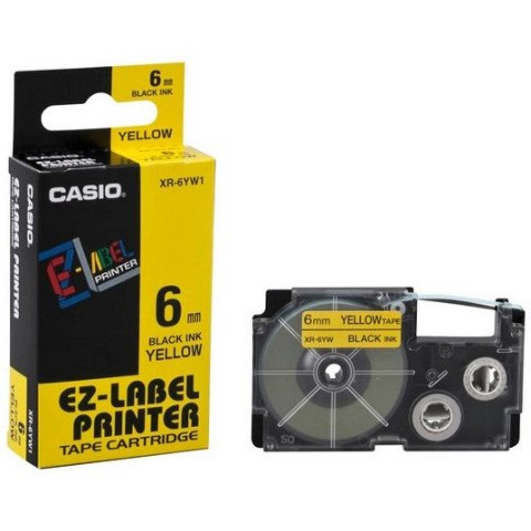 Taśma do D XR 6YW1 żółta CASIO Taśma do D XR 6YW1 żółta CASIO
