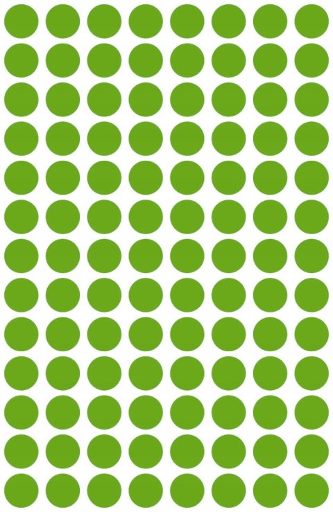 Usuwalne kółka Q8mm 416szt./op. zielone 3592 AVERY ZWECKFORM