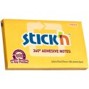 Bloczek samoprzylepny 127x76mm 100k ciemnożółty 360stopni STICK`N 21555