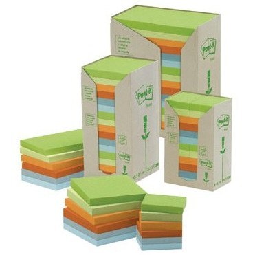 Bloczek samoprzylepny 127x76mm 100k (16szt) pastelowy EKO POST-IT 655-1RPT FT510110370 3M Bloczek samoprzylepny 127x76mm 100k (16szt) pastelowy EKO POST-IT 655-1RPT FT510110370 3M