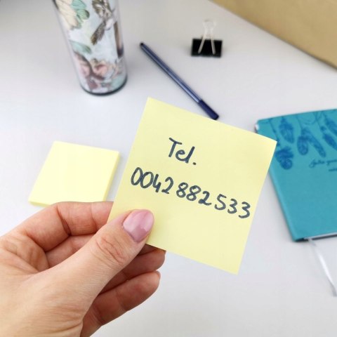 Bloczek samoprzylepny 76x76mm 100k żółty D.RECT (009598) Bloczek samoprzylepny 76x76mm 100k żółty D.RECT (009598)