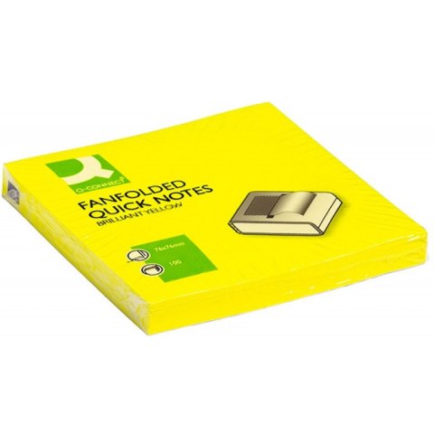 Bloczek samoprzylepny 76x76mm 100k żółty neonowy Z-NOTES KF16575 Q-CONNECT Bloczek samoprzylepny 76x76mm 100k żółty neonowy Z-NOTES KF16575 Q-CONNECT