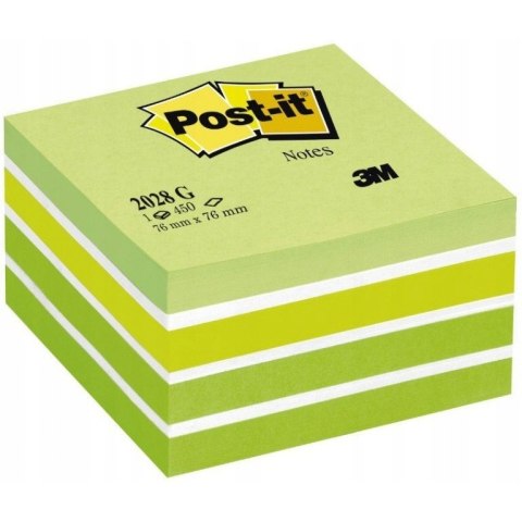 Bloczek samoprzylepny 76x76mm 450k zielony POST-IT 2028-G 70007038881 3M Bloczek samoprzylepny 76x76mm 450k zielony POST-IT 2028-G 70007038881 3M