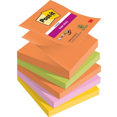 Bloczek samoprzylepny 76x76mm 90k mix kolorów (5szt) SUPER STICKY Z-NOTES BOOST POST-IT Bloczek samoprzylepny 76x76mm 90k mix kolorów (5szt) SUPER STICKY Z-NOTES BOOST POST-IT