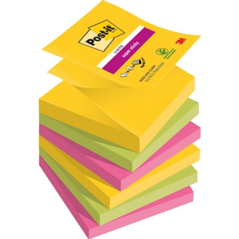 Bloczek samoprzylepny 76x76mm 90k mix kolorów (6szt) POST-IT Z-NOTES CARNIVAL Super Sticky 3M Bloczek samoprzylepny 76x76mm 90k mix kolorów (6szt) POST-IT Z-NOTES CARNIVAL Super Sticky 3M