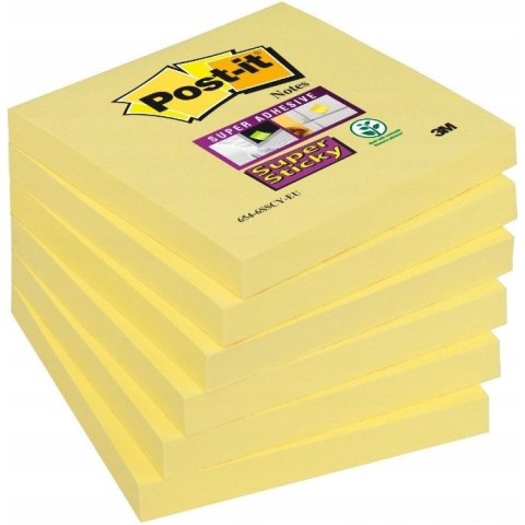 Bloczek samoprzylepny 76x76mm 90k żółty Super Sticky POST-IT 70005197911 3M Bloczek samoprzylepny 76x76mm 90k żółty Super Sticky POST-IT 70005197911 3M