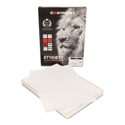 Etykieta A4 biała (100ark) 85*50mm nr.014 EMERSON eta4085x050w Etykieta A4 biała (100ark) 85*50mm nr.014 EMERSON eta4085x050w