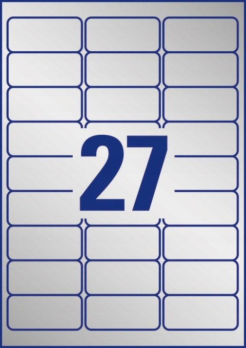 Etykiety ZF A4 63,5x29,6mm L6011-100 znamionowe srebrne AVERY ZWECKFORM Etykiety ZF A4 63,5x29,6mm L6011-100 znamionowe srebrne AVERY ZWECKFORM