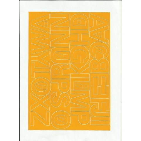 LITERY samoprzylepne 4cm (8) czerwone ARTDRUK LITERY samoprzylepne 4cm (8) czerwone ARTDRUK
