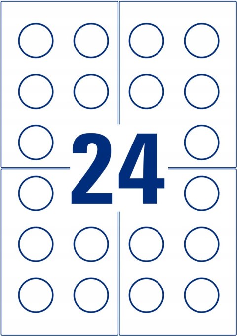 Tabliczki inspekcyjne NoPeel 30mm 240szt. L7802-10 białe AVERY ZWECKFORM Tabliczki inspekcyjne NoPeel 30mm 240szt. L7802-10 białe AVERY ZWECKFORM