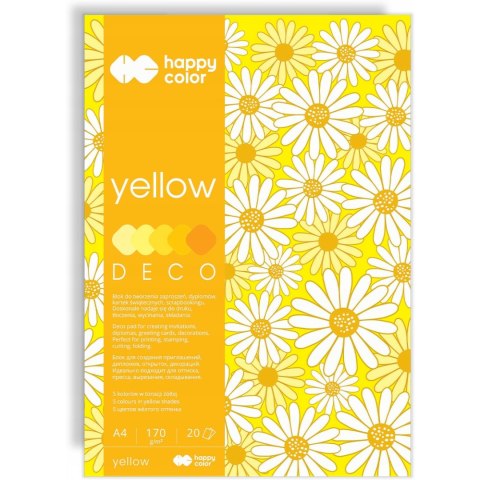 Blok A4 20k 170g 5 kolorów DECO YELLOW HA 3717 2030-012 HAPPY COLOR Blok A4 20k 170g 5 kolorów DECO YELLOW HA 3717 2030-012 HAPPY COLOR