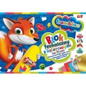 Blok techniczny szkolny A3 kolorowy + złota i srebrna kartka 10 kartek 170g BAMBINO