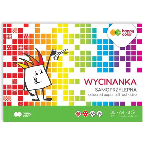 Blok wycinanka samoprzylepna A4 8k 3710 2030-S8 HAPPY COLOR Blok wycinanka samoprzylepna A4 8k 3710 2030-S8 HAPPY COLOR