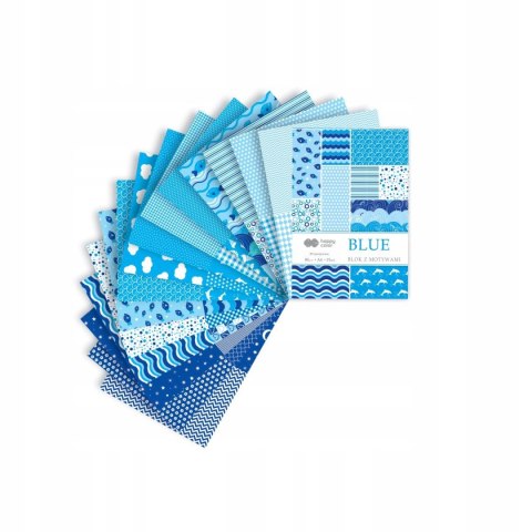 Blok z motywami A4 15k BLUE 30 motywów HA3808 2030-B HAPPY COLOR Blok z motywami A4 15k BLUE 30 motywów HA3808 2030-B HAPPY COLOR
