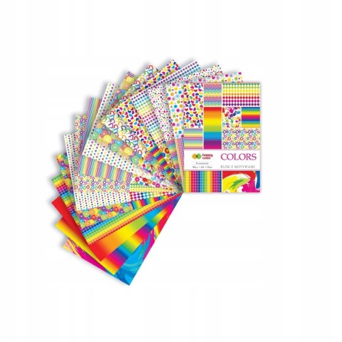 Blok z motywami A4 15k COLORS 27 motywów HA 3808 2030-C HAPPY COLOR Blok z motywami A4 15k COLORS 27 motywów HA 3808 2030-C HAPPY COLOR