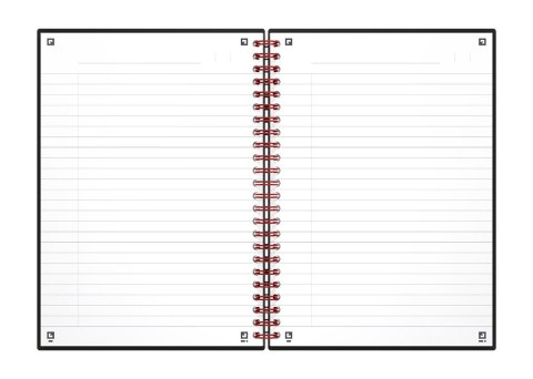 Kołonotatnik A5 70k linie PP OXFORD BlacknRed 400047655 Kołonotatnik A5 70k linie PP OXFORD BlacknRed 400047655