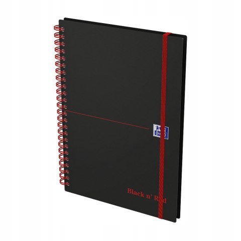 Kołonotatnik A5 70k linie PP OXFORD BlacknRed 400047655 Kołonotatnik A5 70k linie PP OXFORD BlacknRed 400047655