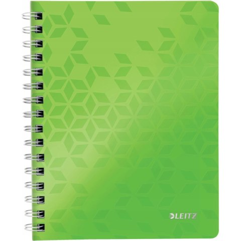 Kołonotatnik w kratkę A5 PP Leitz WOW, zielony 46410054 Kołonotatnik w kratkę A5 PP Leitz WOW, zielony 46410054