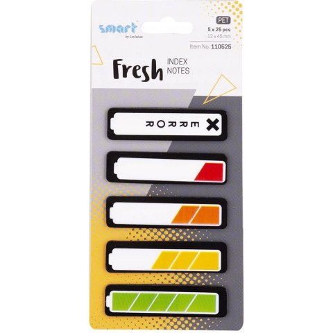 Zakładki indeksujące SMART BATERIA 12x45mm 5x25szt 110525 Zakładki indeksujące SMART BATERIA 12x45mm 5x25szt 110525